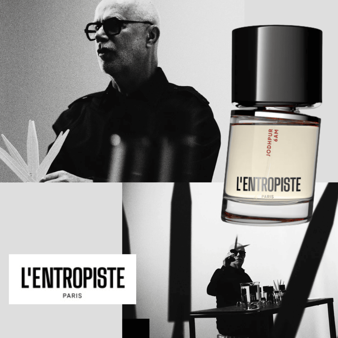 Bertrand Duchaufour uns seine Nischenduft Kollektion L'Entropiste als Bildcollage und der neue Duft: WHITE BLOOD bei scent amor