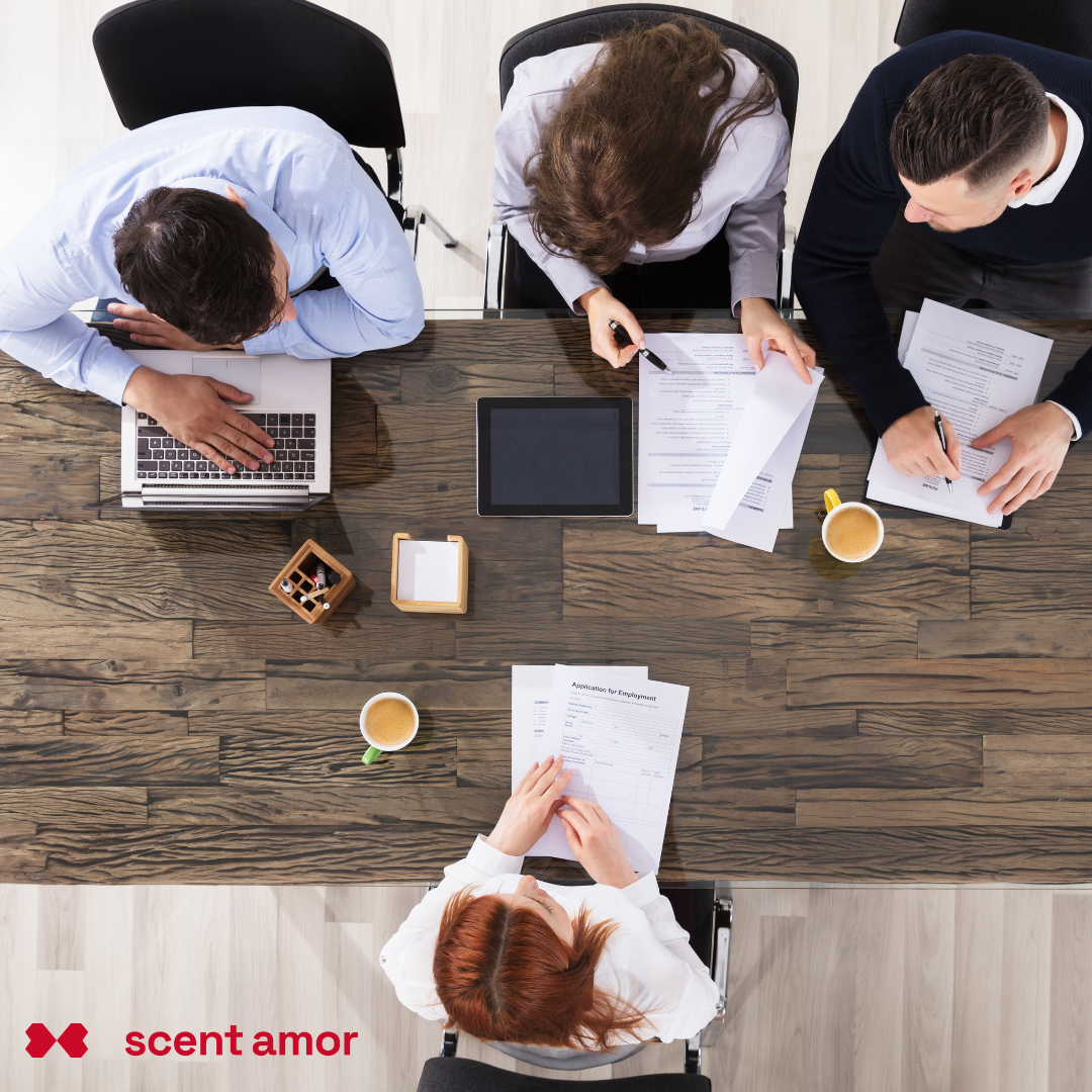 Bewerbungs Gespräch 4 Personen