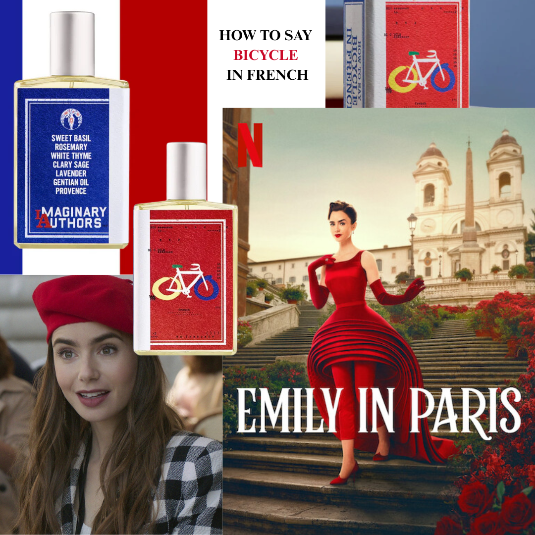 Bildcollage How to say bicycle in French - Emily in Paris