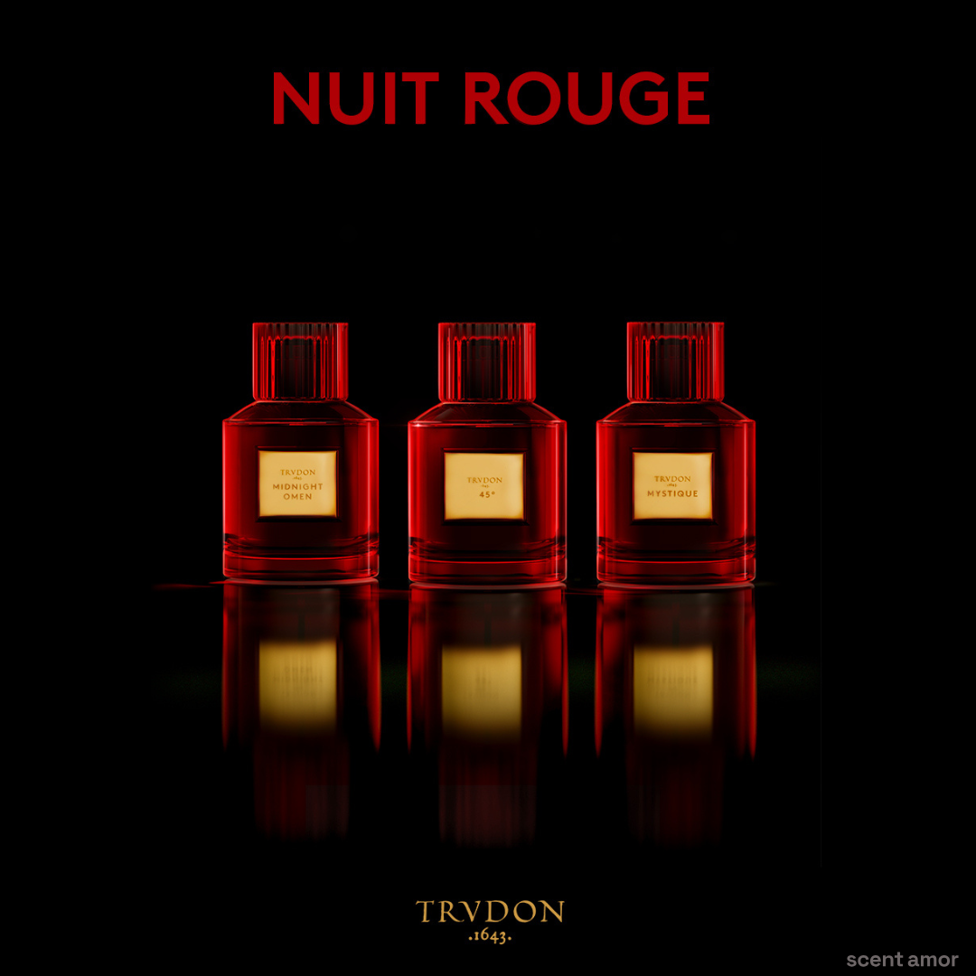 Trudon Nuit Rouge Mood Picture scent amor MYSTIQUE, MIDNIGHT OMEN, 45