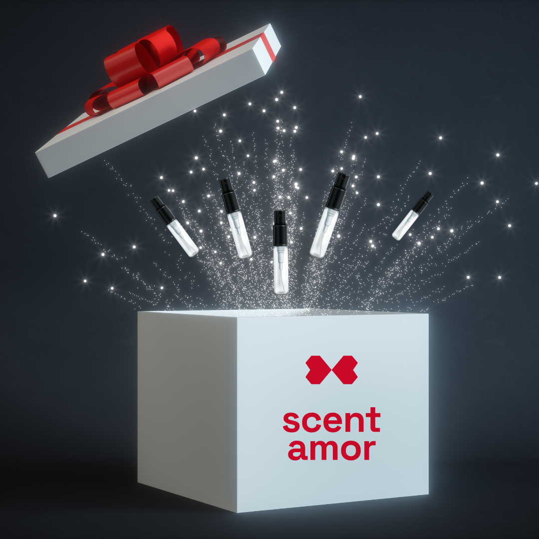 Abfüllungen von Nischenparfums und Nischendüften aus einer Geschenkbox