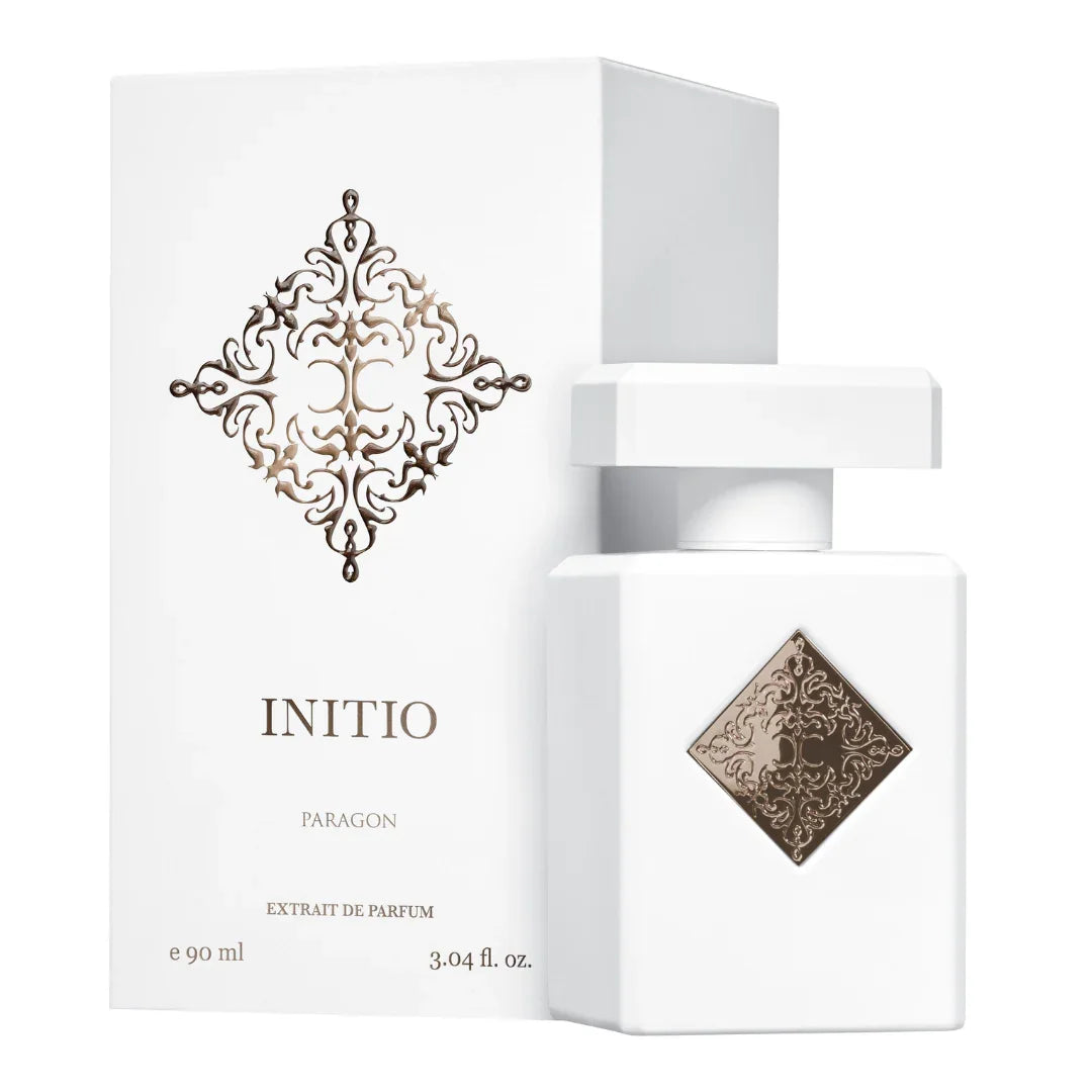 Initio Parfums Privés Hedonist Collection PARAGON Eau de Parfum Flakon weiße Umverpackung