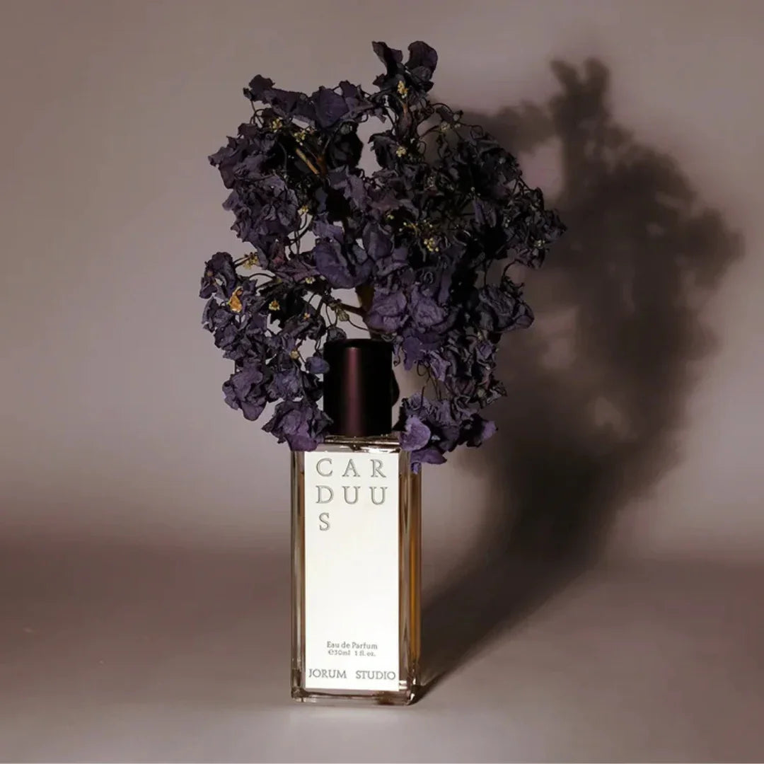 Jorum Studio CARDUUS Eau de Parfum Flakon Mood dunkle Blüten