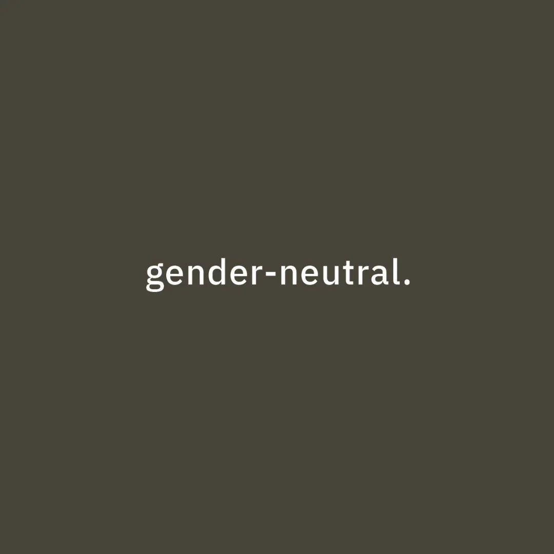 Produkt: equality, Anbieter: equality. Text "gender-neutral." in weißer Schrift auf dunklem Hintergrund.