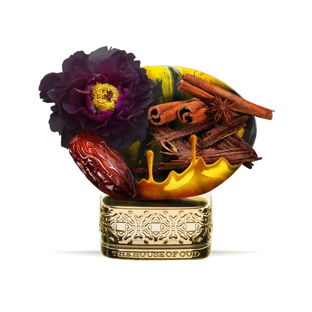 The House of Oud Klem Garden Collection DATES DELIGHT Eau de Parfum Flakon Zimt Pfingstrose
