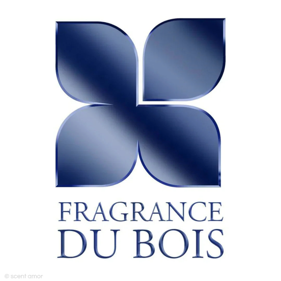 Minuit et Demi von FRAGRANCE DU BOIS mit einem dunkelblauen, blumengeformten Logo darüber.
