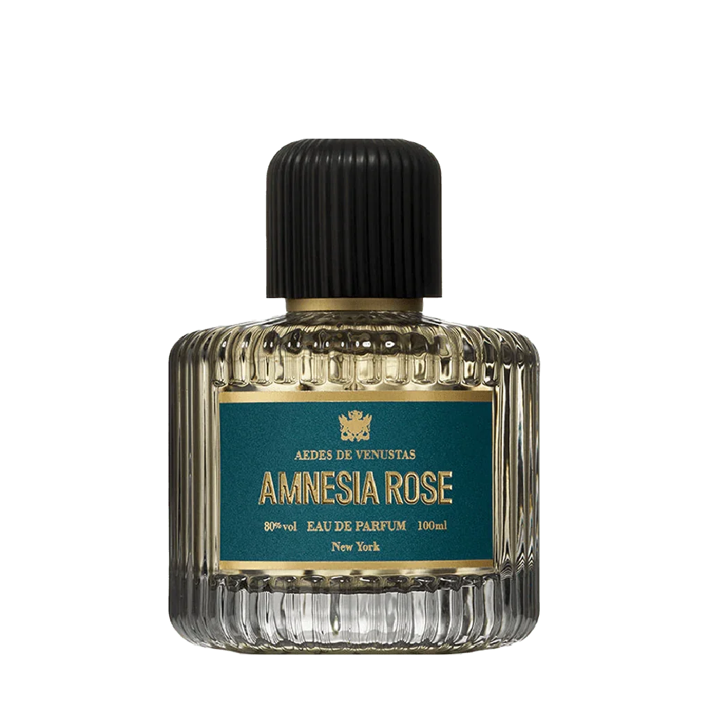 Aedes de Venustas AMNESIA ROSE Eau de Parfum Flakon freigestellt frontal
