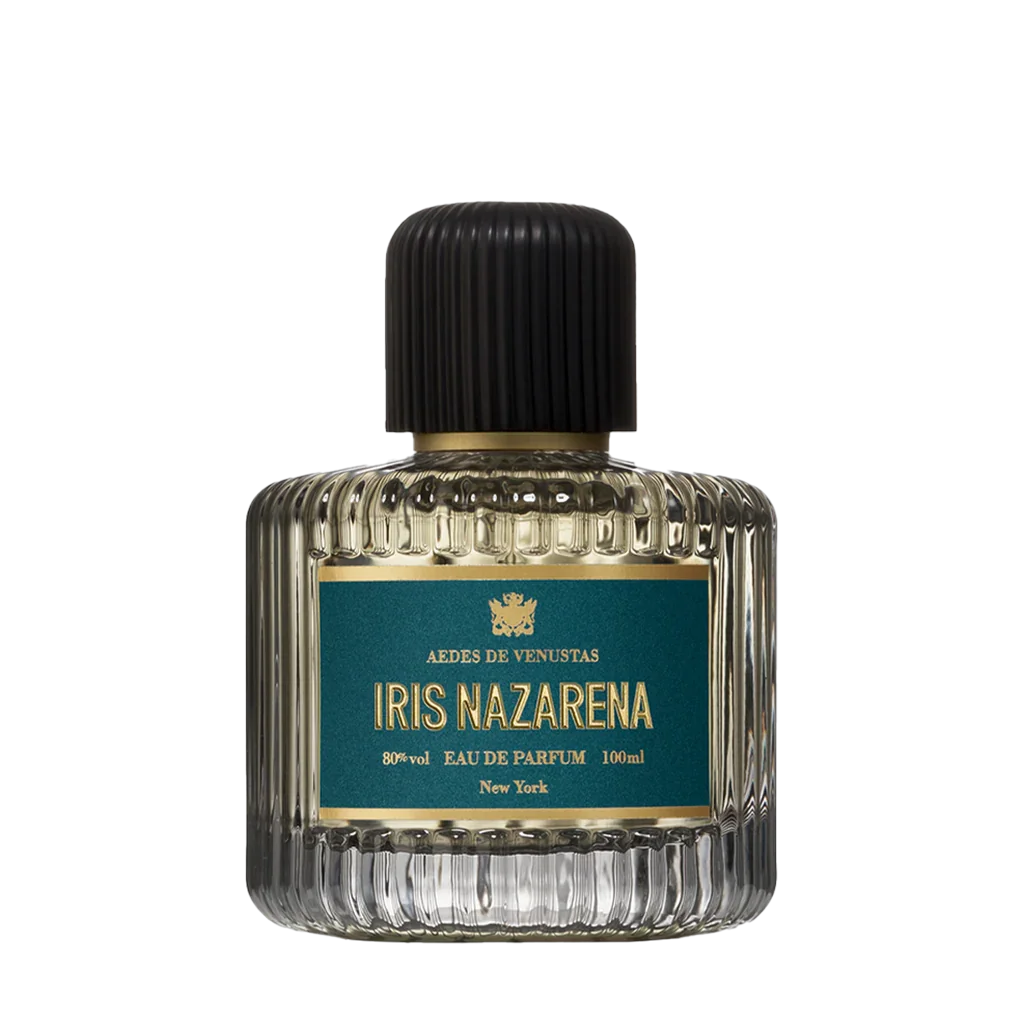 Aedes de Venustas IRIS NAZARENA Eau de Parfum Flakon freigestellt frontal