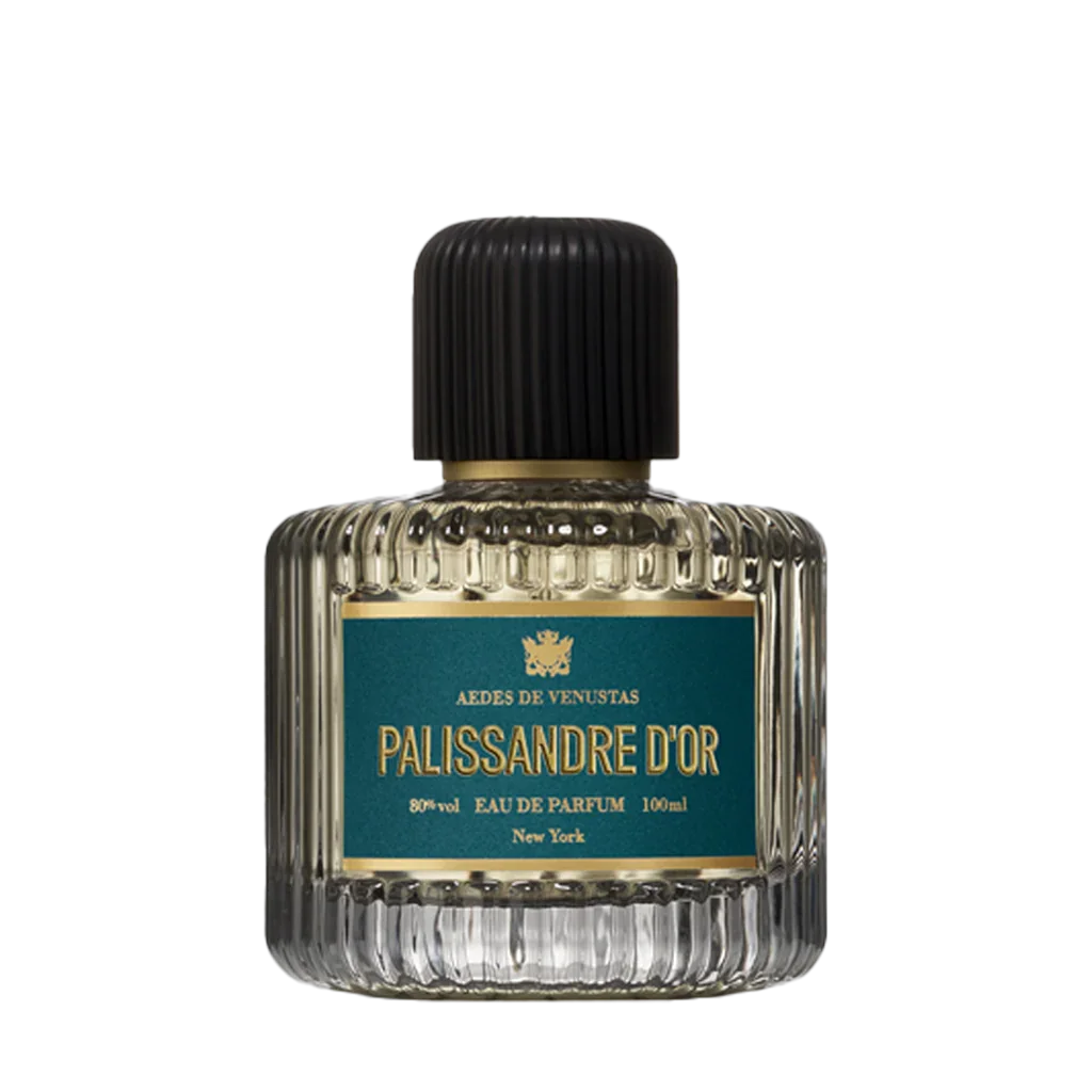 Aedes de Venustas PALISSANDRE D’OR Eau de Parfum Flakon freigestellt frontal
