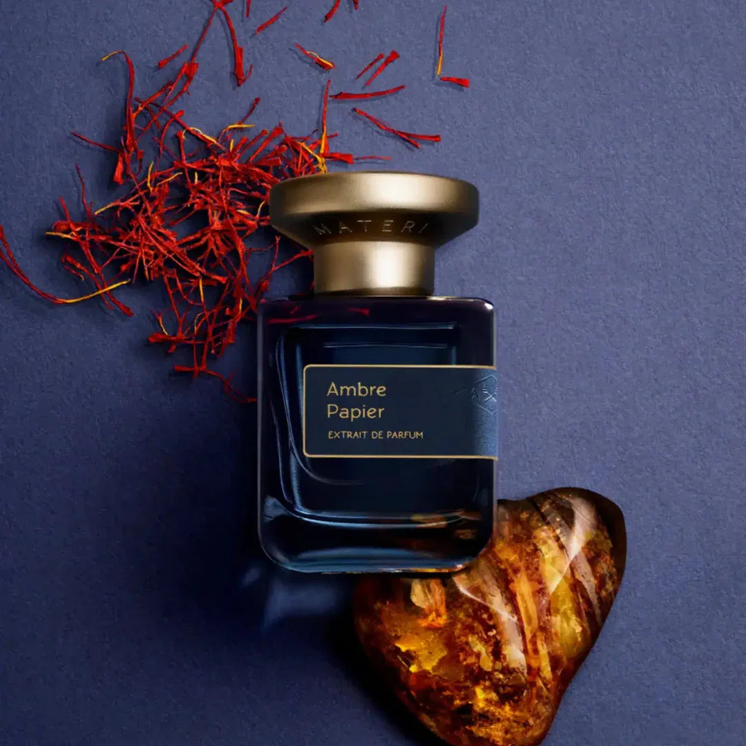 atelier materi ambre papier flakon auf safran bei scent amor entdecken