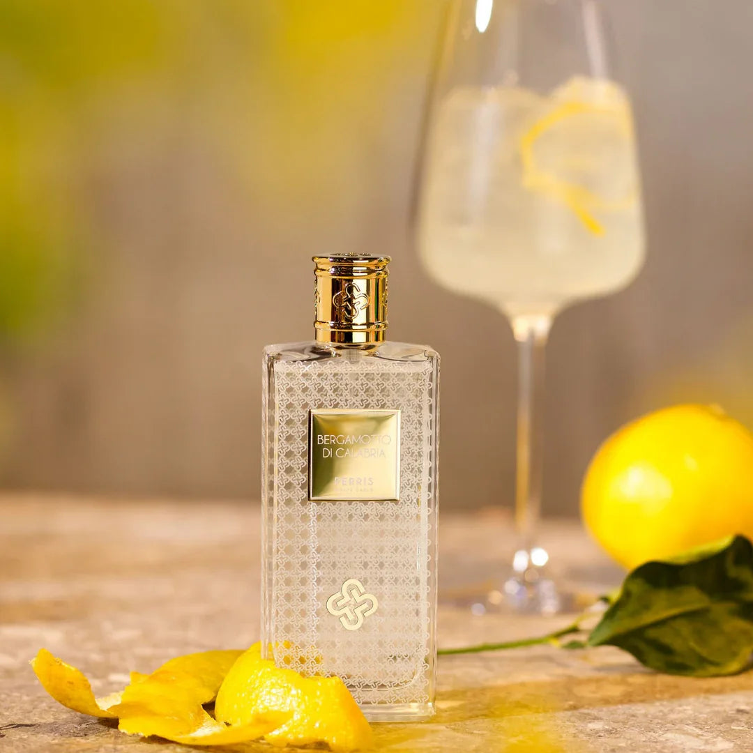 Perris Monte Carlo BERGAMOTTO DI CALABRIA Eau de Parfum Mood Flakon Zitronen Weinglas