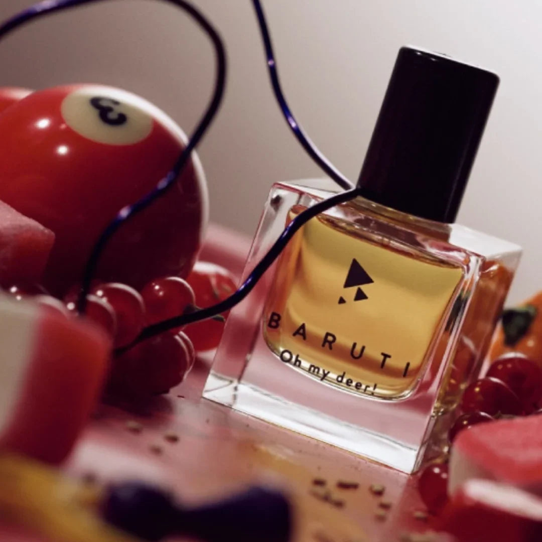 baruti oh my deer! flakon neben billardkugel