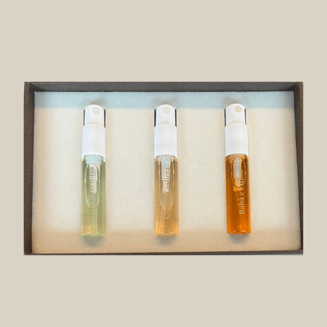 Capuani DISCOVERY SET Extrait de Parfum offen 3 Phiolen präsentiert bei scent amor
