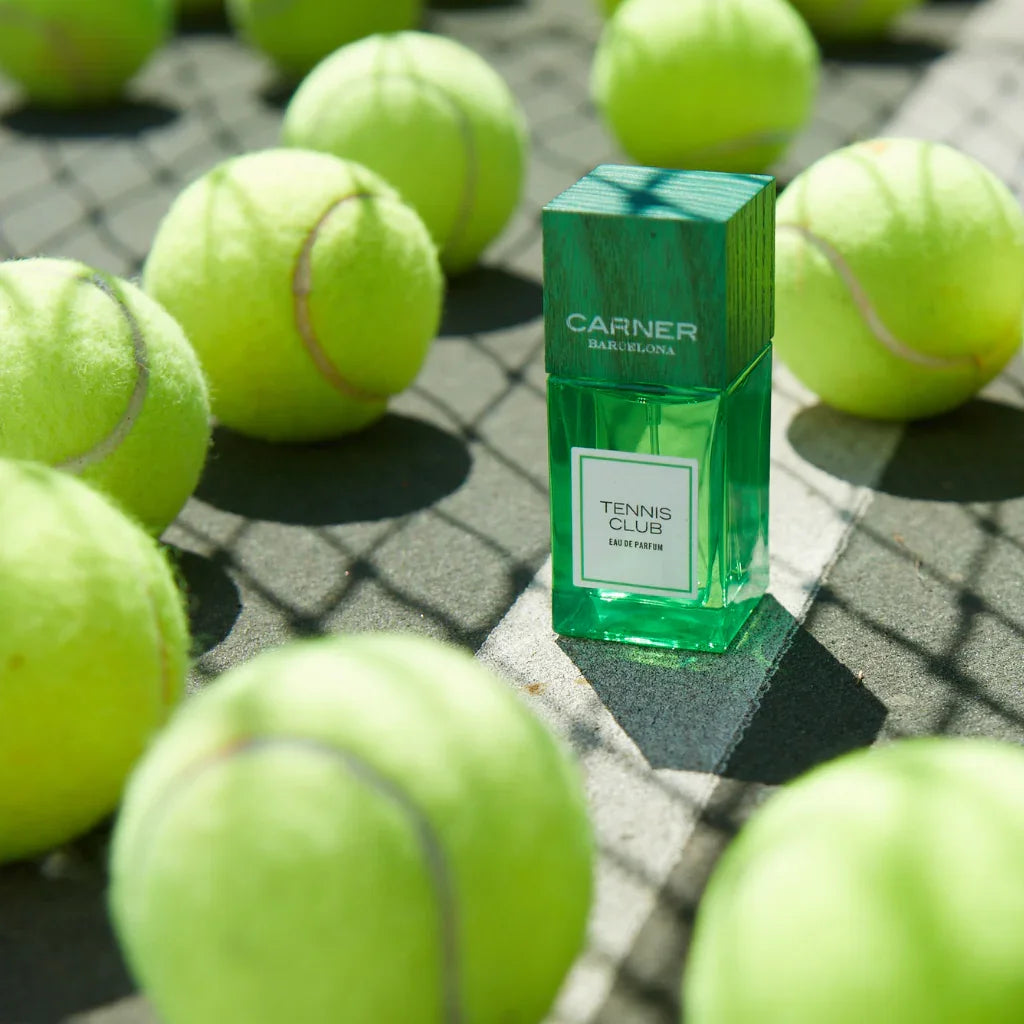 Carner Barcelona Summer Journey Collection TENNIS CLUB Eau de Parfum Flakon Mood Tennisbälle