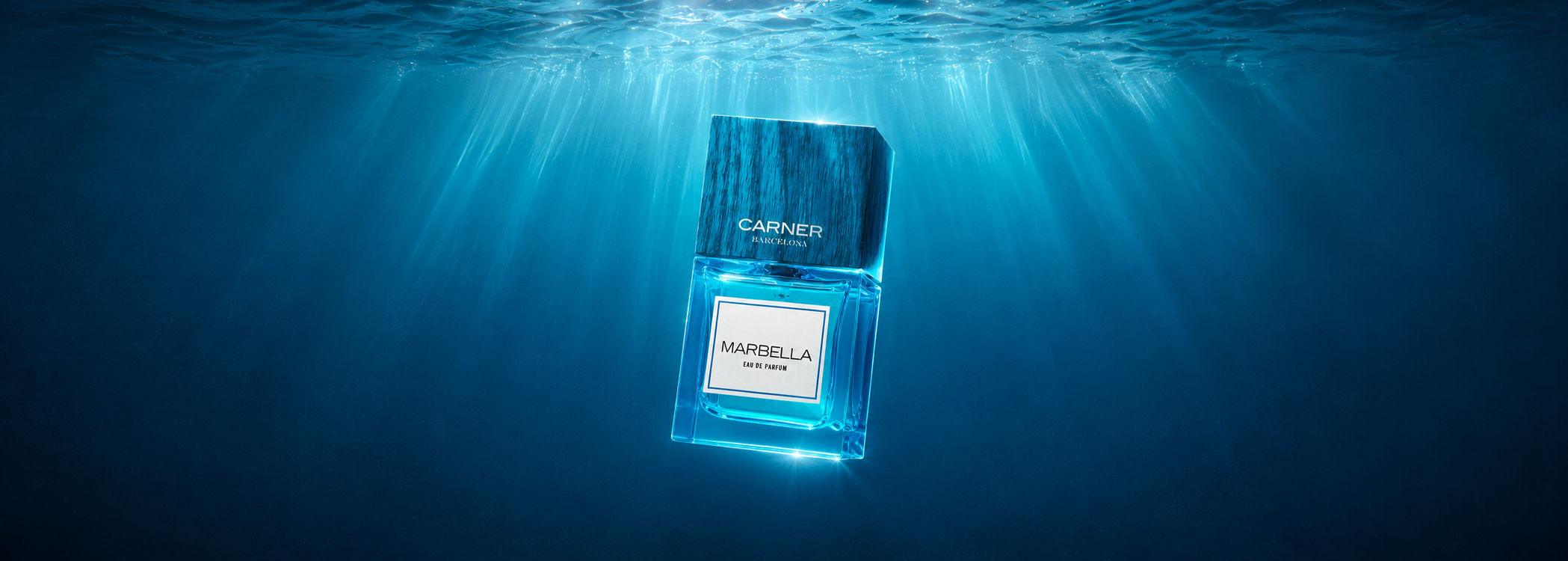 Carner Barcelona Dream Collection MARBELLA Eau de Parfum Flakon Nischenduft im Wasser bei scent amor deinem Fachmann für Nischenparfum