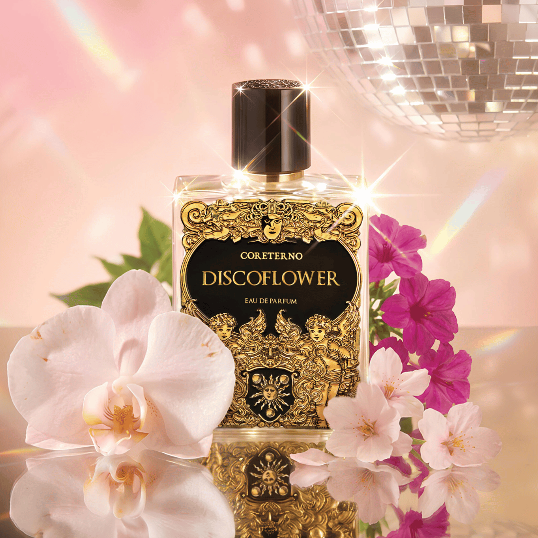 Coreterno DISCOFLOWER Eau de Parfum Flakon Nischenduft mit Blüten bei scent amor