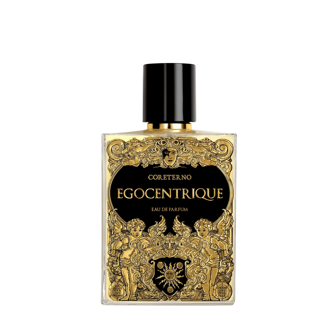 Coreterno EGOCENTRIQUE Eau de Parfum Nischenduft Flakon freigestellt bei scent amor Fachmann für feine Nischenparfums