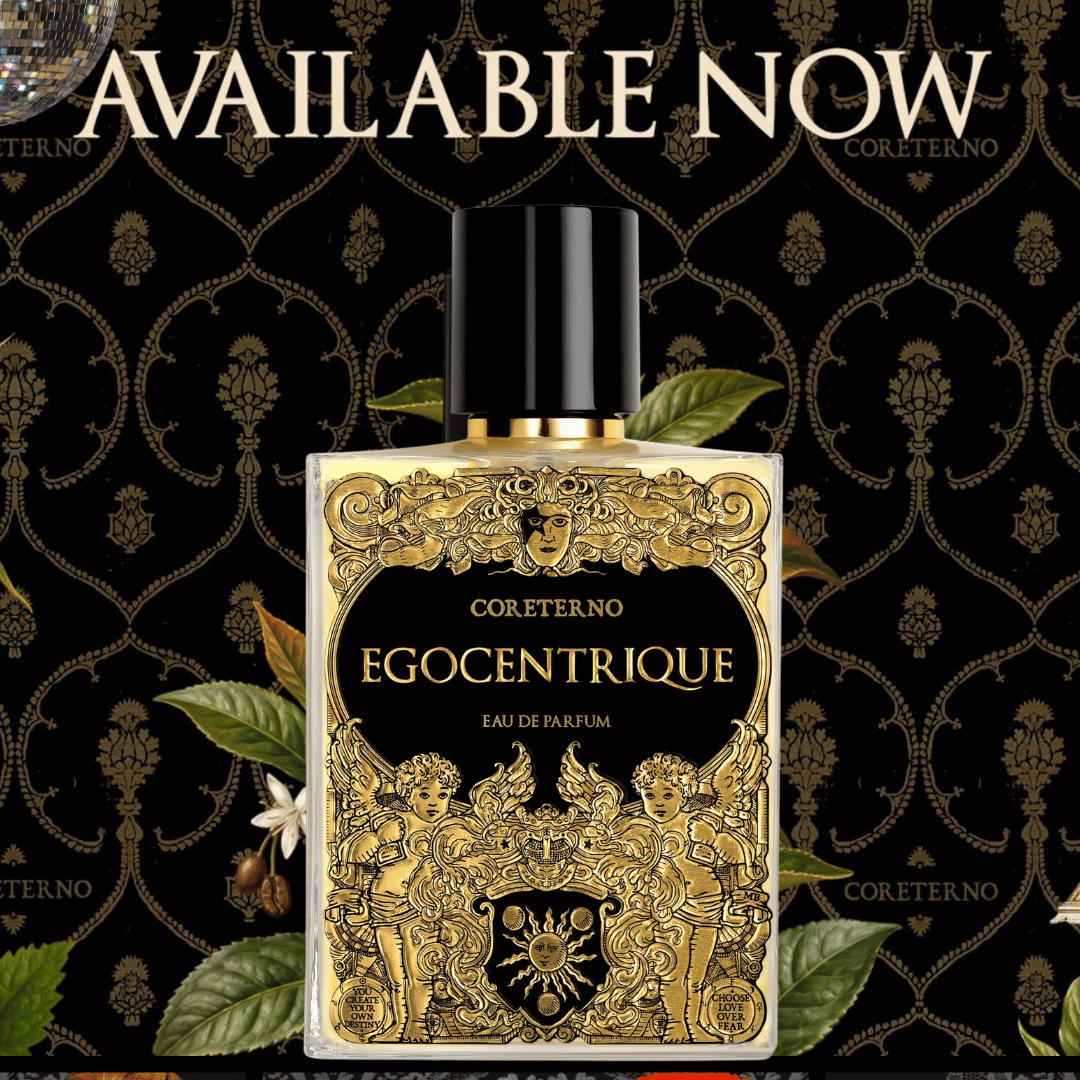 Coreterno EGOCENTRIQUE Eau de Parfum Mood Picture mit Blüten bei scent amor Fachmann für nischenparfums available now