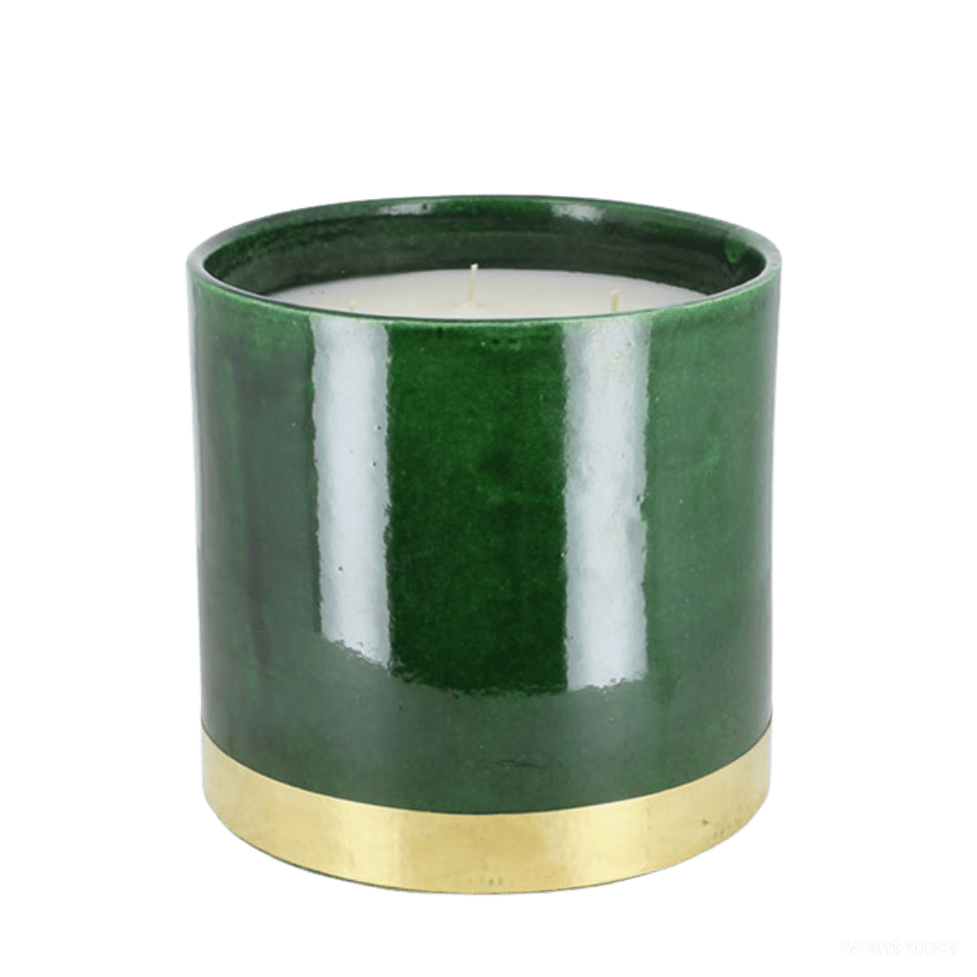 Cote Bougie Marrakech Green Gold Duftkerze Fleur dOrange scent amor