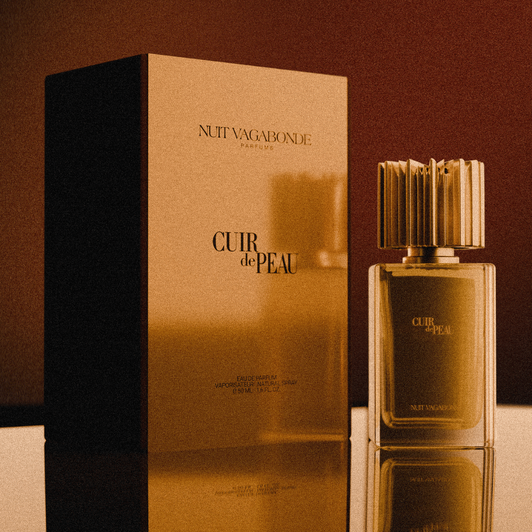Cuir de Peau Nuit Vagabonde Flakon Nischenduft mit Box grainy Version bei scent amor kuratiert von Georg R. Wuchsa