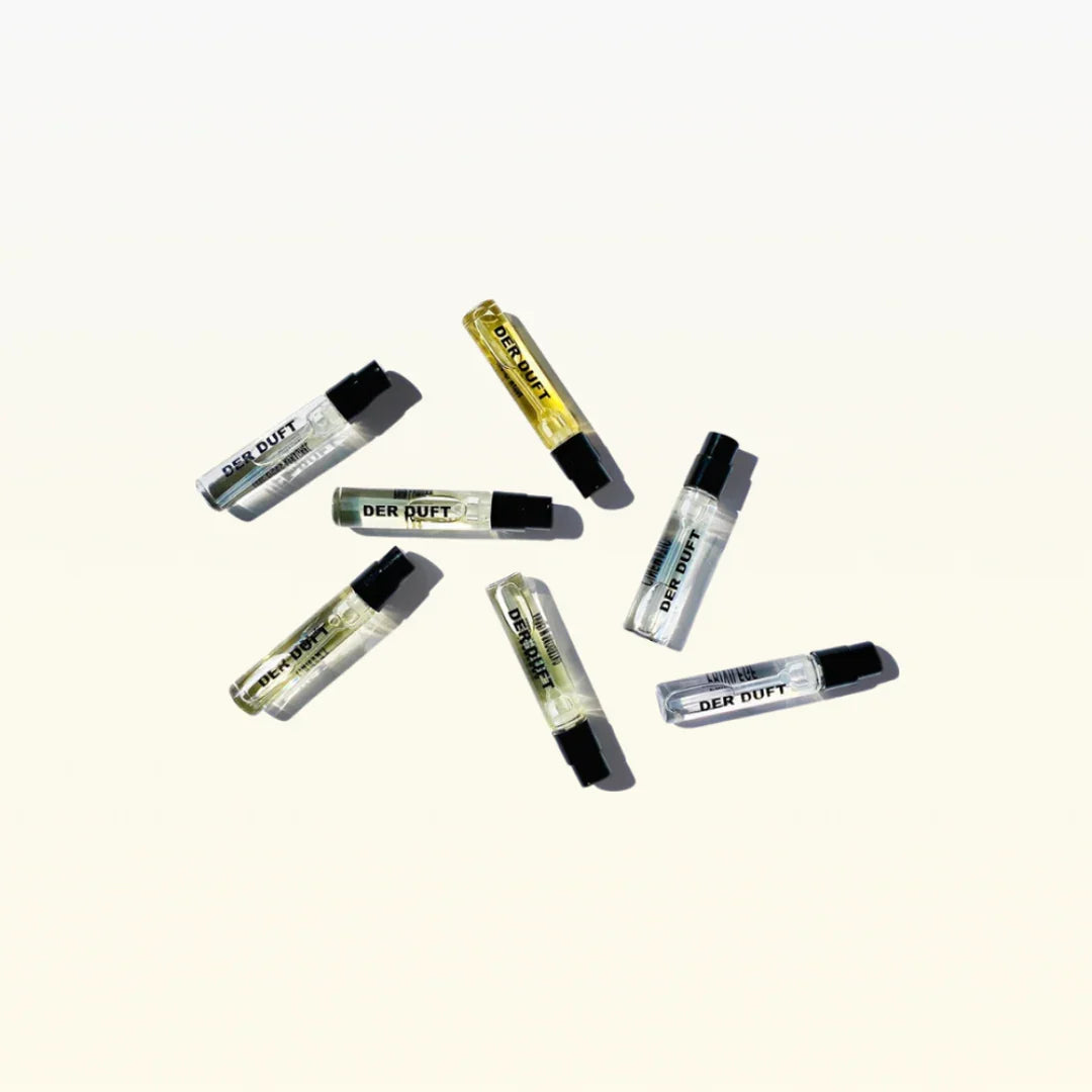der duft discovery set proben auf weiss