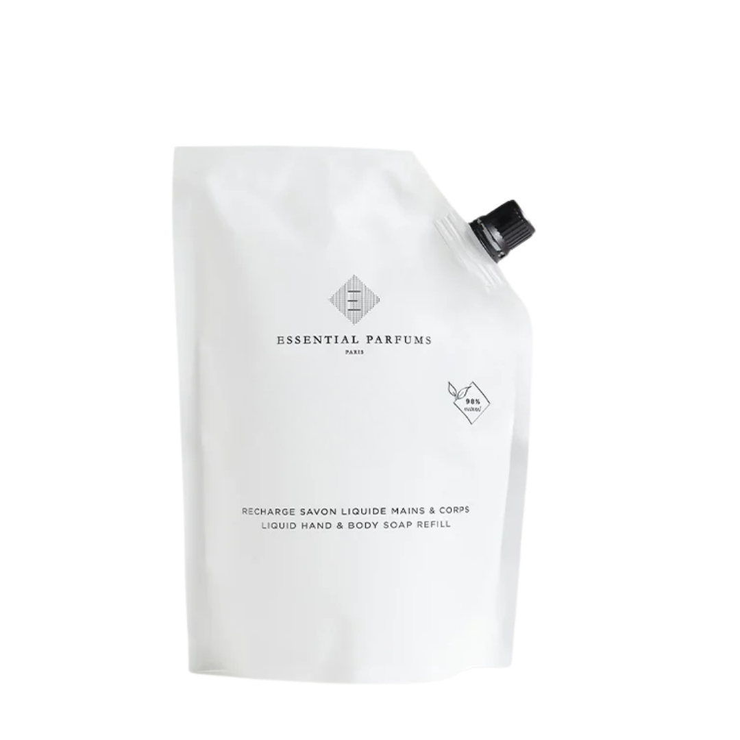 Essential Parfums Flüssigseifen Refill freigestellt für scent amor