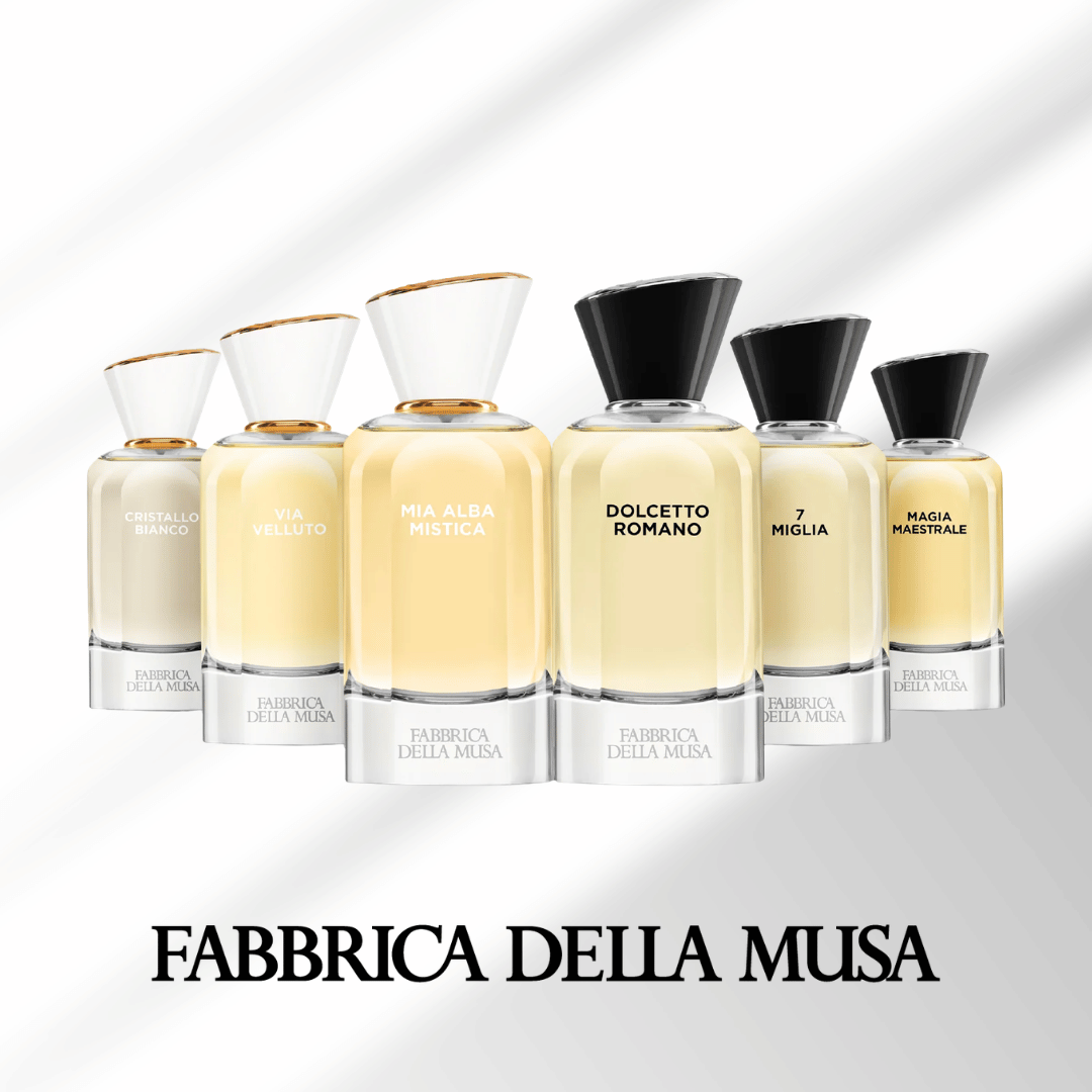 FABBRICA DELLA MUSA feine Nischenduft Kollektion präsentiert bei scent amor deinem Fachmann für die besten Nischenparfums