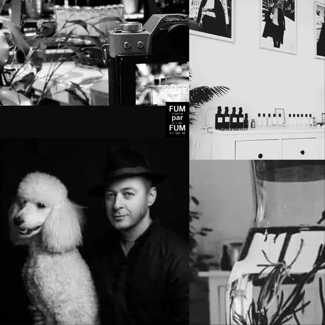 FUMPARFUM Bildcollage schwarz weiss