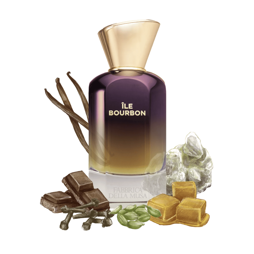 Fabbrica Della Musa ÎLE BOURBON Extrait de Parfum Nischenduft Flakon mit seinen Duftrohstoffen bei scent amor deinem Fachmann für die besten Nischenparfums