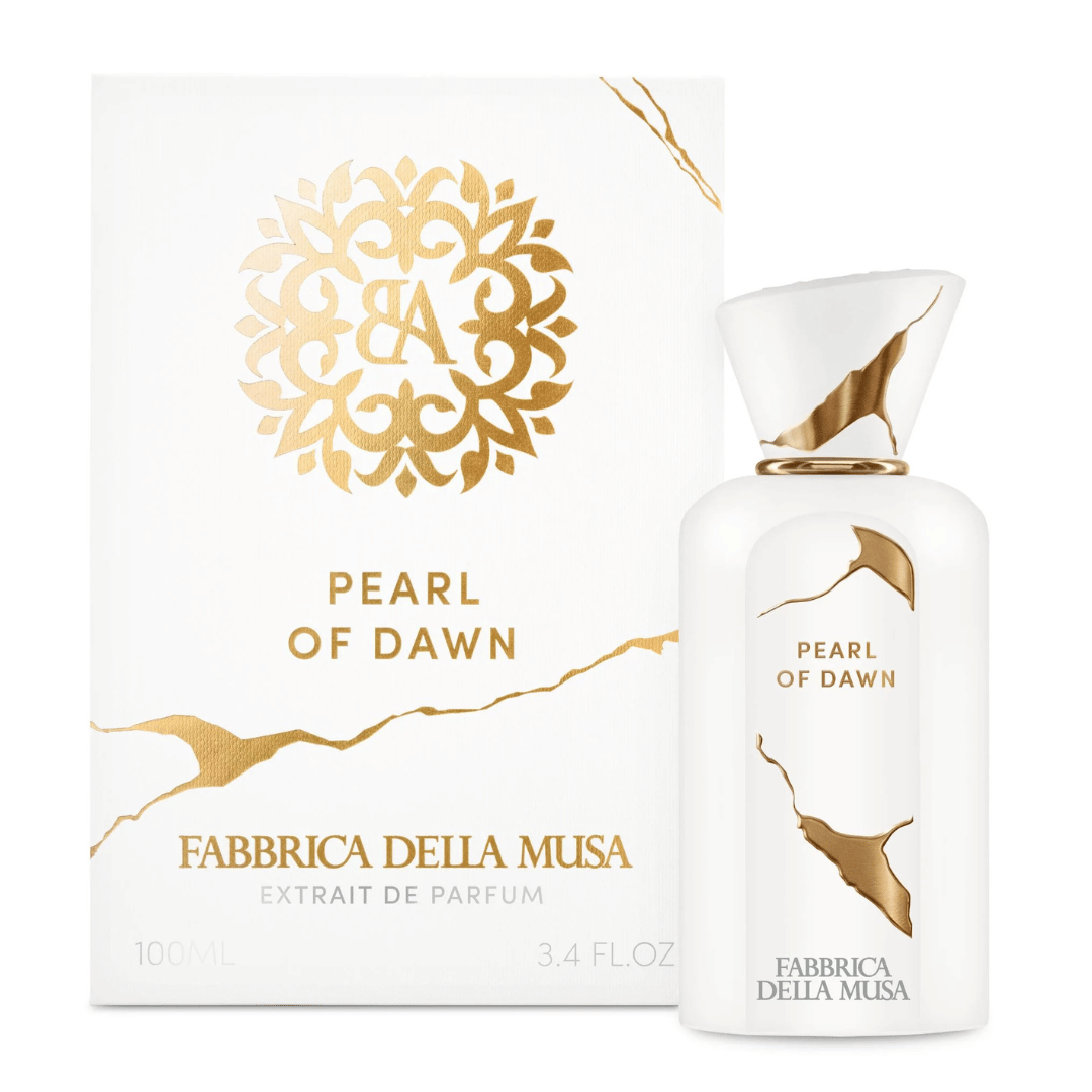 Fabbrica Della Musa PEARL OF DAWN Extrait de Parfum Nischenduft im weissen Flakon vor der Verpakcung präsentiert bei scent amor - dein Fachmann für Nischenparfum