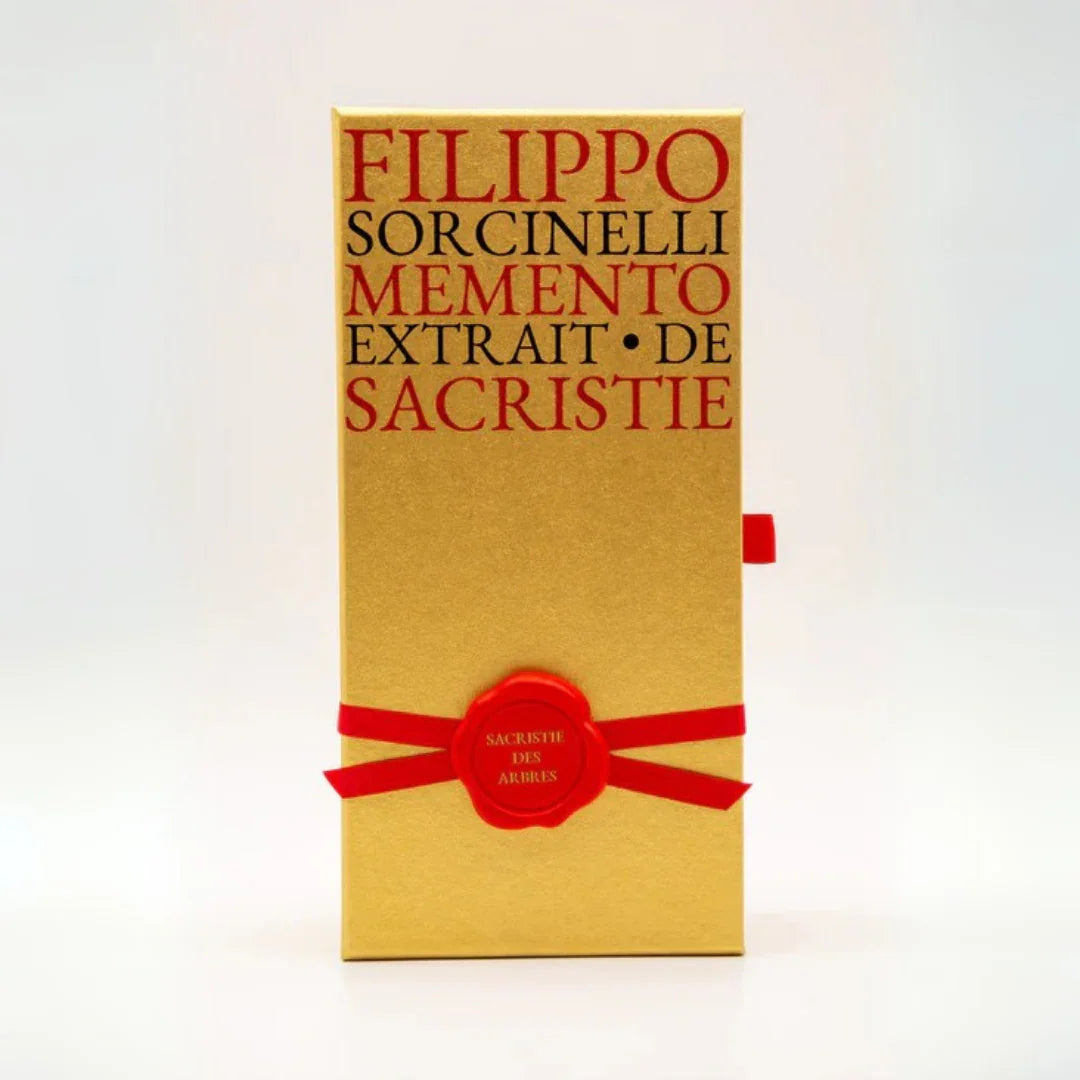 Filippo Sorcinelli MEMENTO SACRISTIE DES ARBRES Extrait de Parfum Umverpackung scent amor
