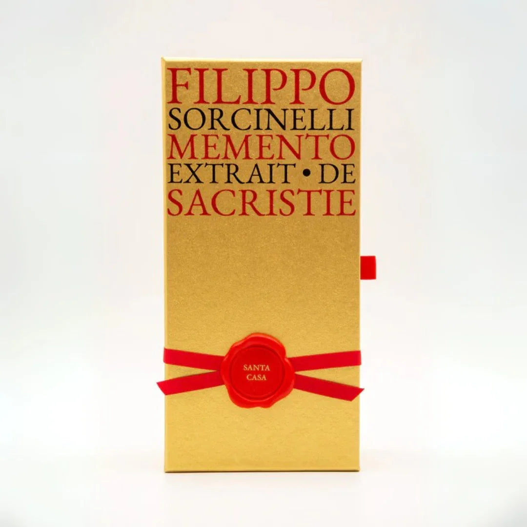 Filippo Sorcinelli SANTA CASA Extrait de Parfum Detail Umverpackung scent amor
