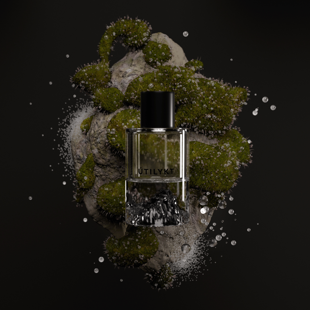 Fischersund - Útilykt Glas Mood Picture auf Moos und Stein bei scent amor