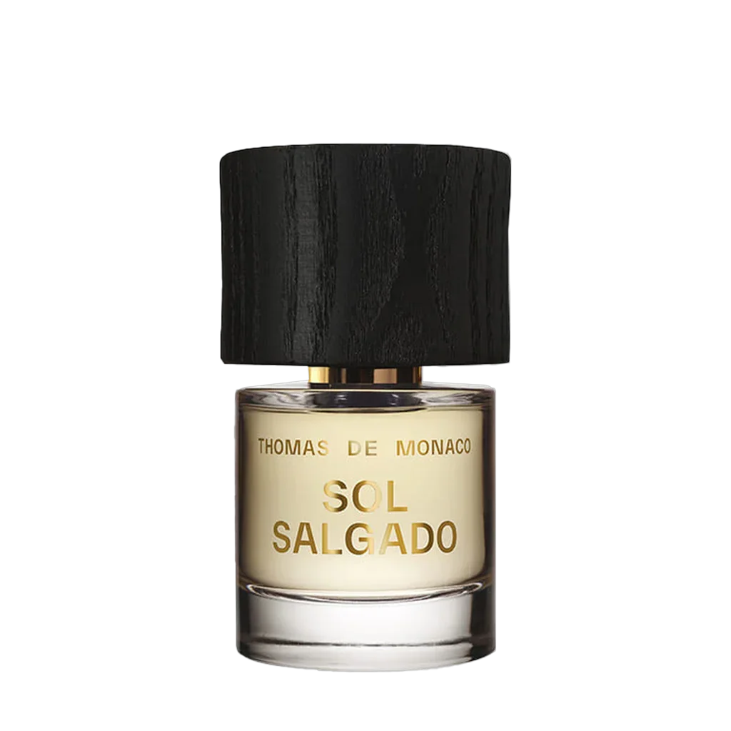 Thomas De Monaco Sol Salgado Flakon auf transparentem Hintergrund- luxuriöses Eau de Parfum im Sortiment von scent amor