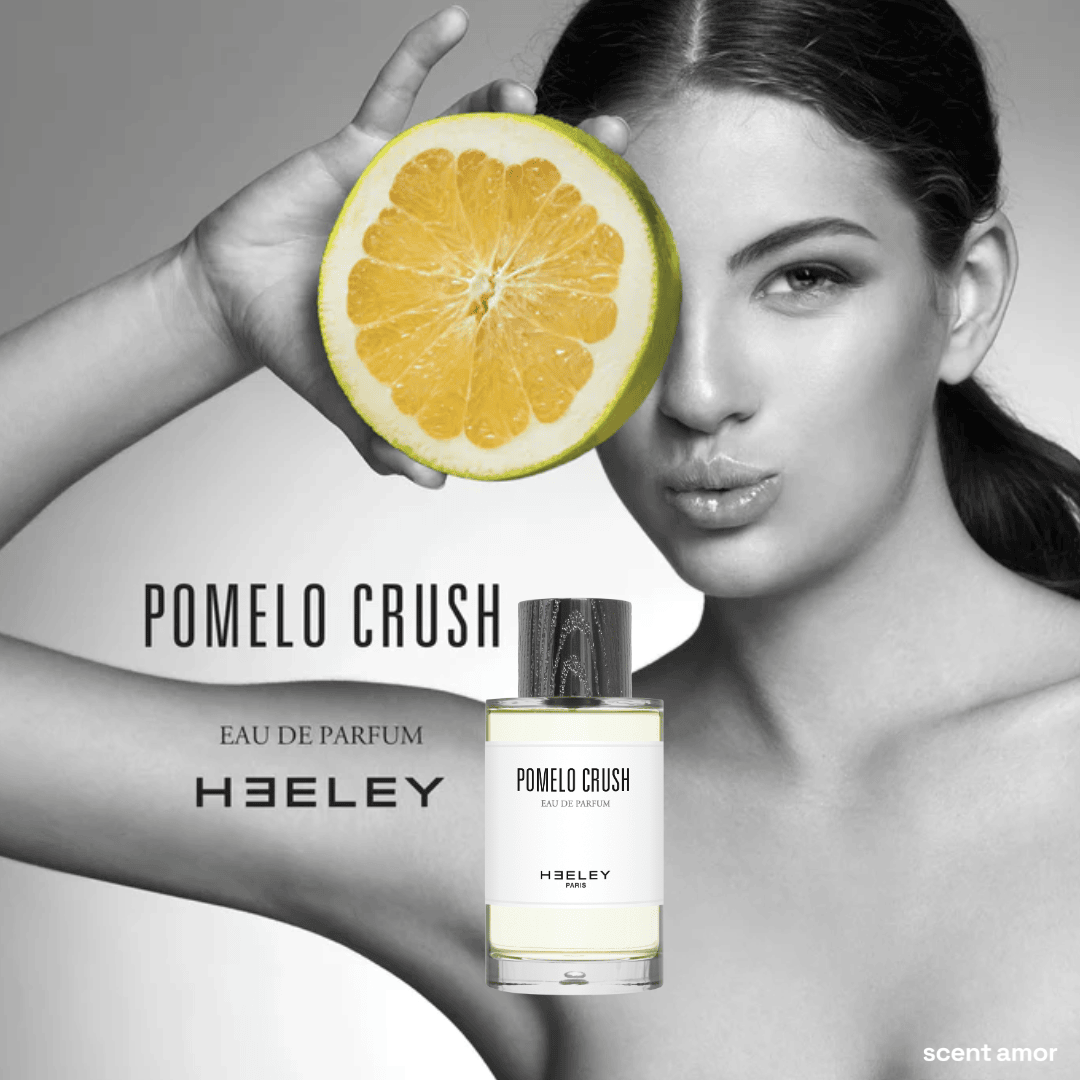 Frau mit Pomelo Scheibe Pomelo Crush von Heeley bei scent amor