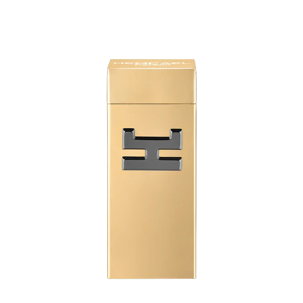 Raris Eau de Parfum von Hemcael - luxuriöser Nischenduft im goldenen Flakon auf transparentem Hintergrund, erhältlich bei scent amor
