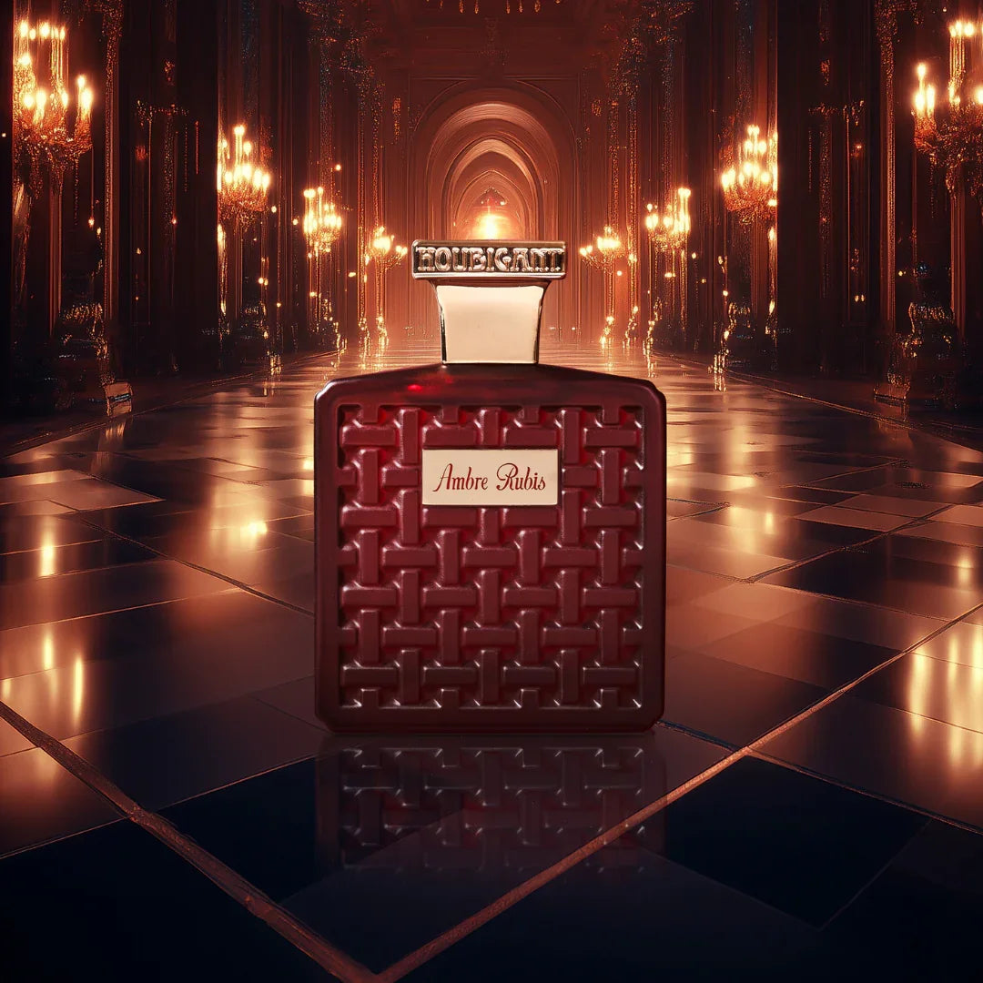 Houbigant Paris AMBRE RUBIS Eau de Parfum Extrême Mood festliche Halle mit Kerzenleuchtern scent amor