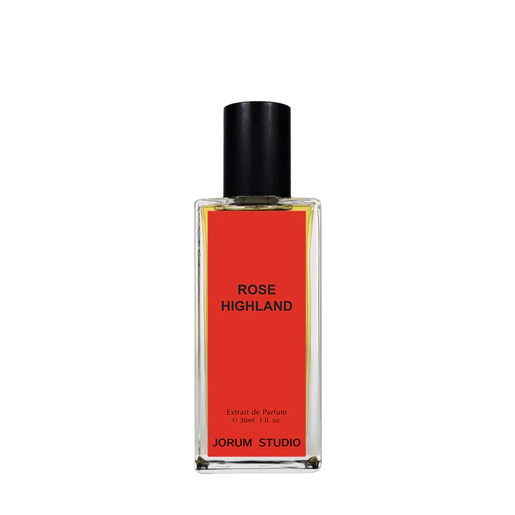 Jorum Studio ROSE HIGHLAND Extrait de Parfum Flakon freigestellt Frontal