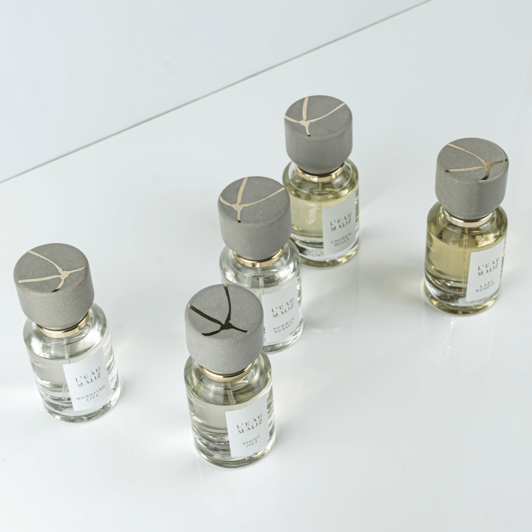 L'Eau Maliz Nischparfum Gruppe Flakons beim Fachmann für Nischendüfte scent amor