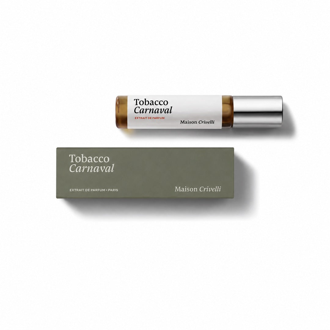Maison Crivelli TOBACCO CARNAVAL Extrait de Parfum Mini Sprayer 5 ml präsentiert bei scent amor Fachmann für feine Nischenparfums