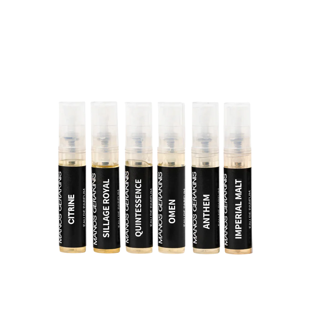 Manos Gerakinis Discover Set Vials bei scent amor ihrem Experten für Unisex Düfte und Nischendüfte