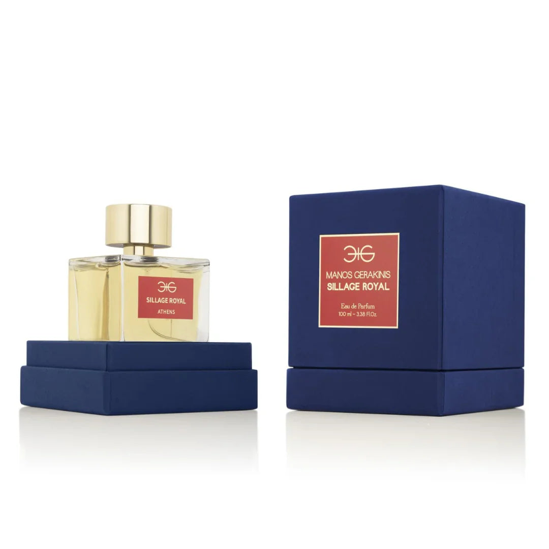 Sillage Royal Eau de Parfum bei scent amor - luxuriöser Nischenduft in Präsentationsbox neben geschlossener Box