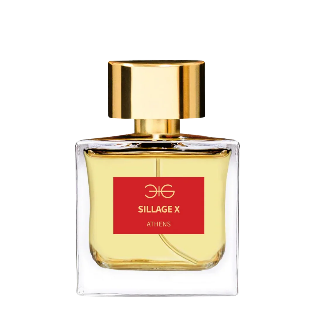 Sillage X Eau de Parfum von Manos Gerakinis bei scent amor - kraftvoller Unisex-Duft im Glasflakon mit transparentem Hintergrund. Ein besonderer Nischenduft