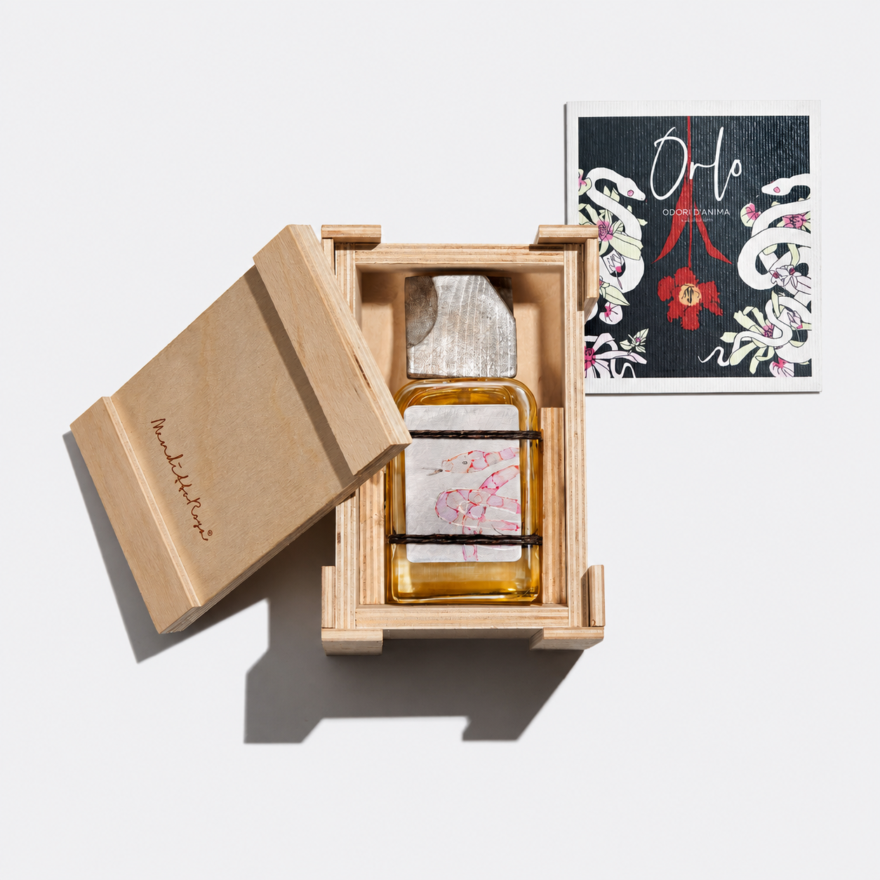 Mendittorosa ORLO ODORI D'ANIMA Eau de Parfum Nischenduft Flakon mit Holzkappe in Holzkiste bei scent amor Fachmann für Nischenduft