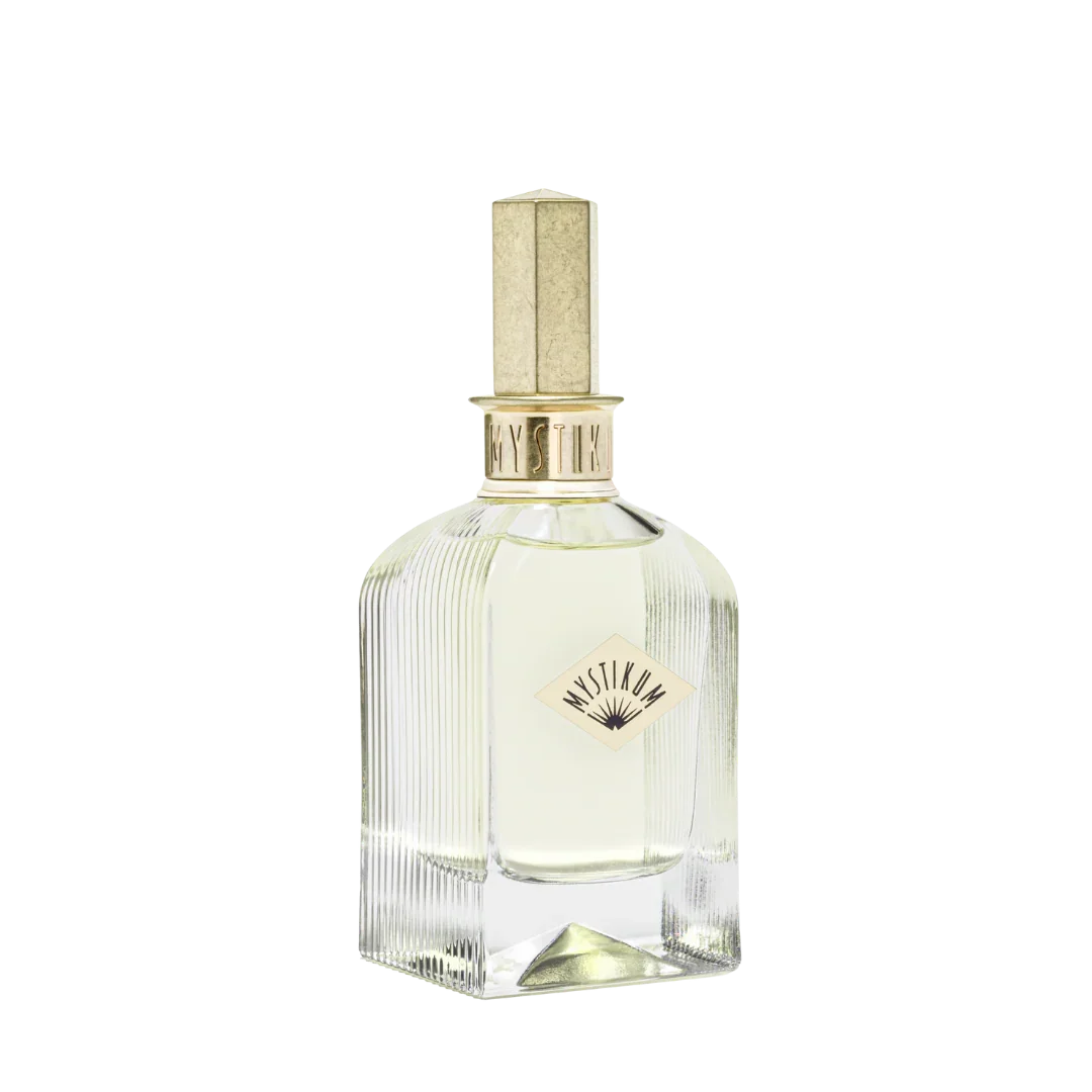 Freigestellter Flakon von Mystikum The Color of Air Eau de Parfum – ein Symbol ätherischer Leichtigkeit und moderner Duftkunst – jetzt bei scent amor entdecken