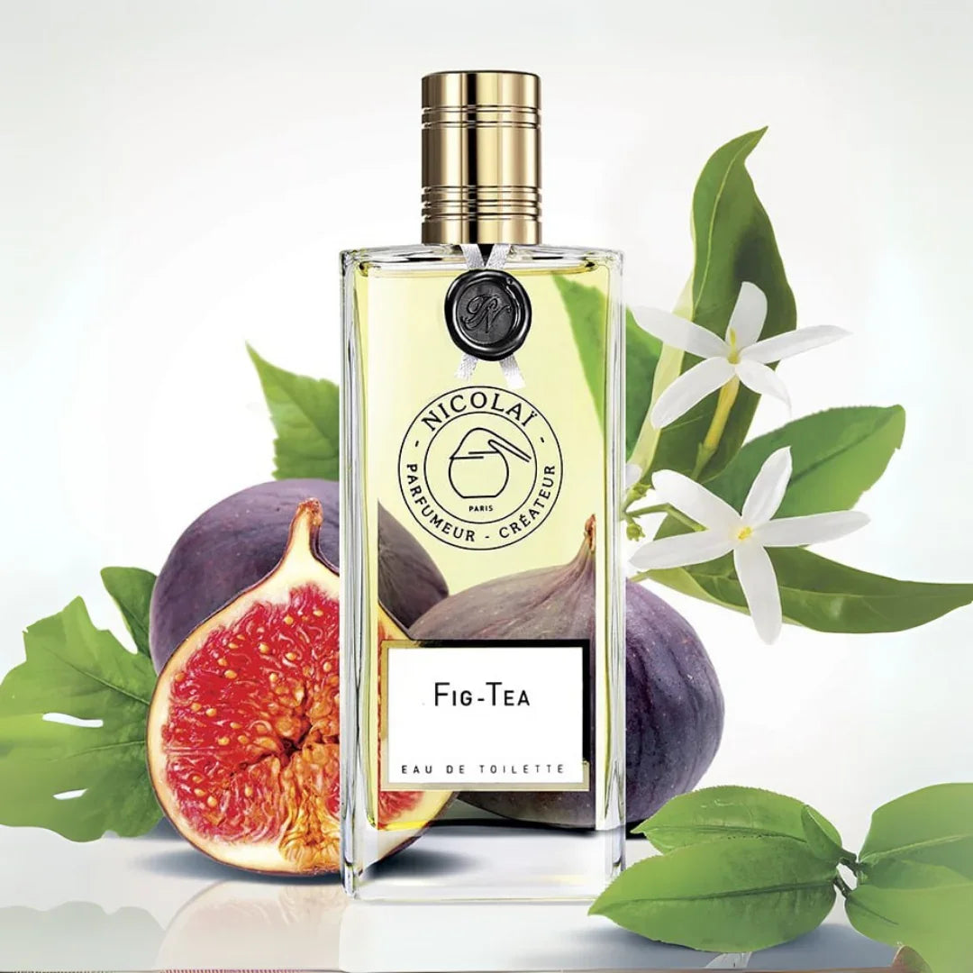 Nicolaï FIG - TEA Eau de Toilette mood Flakon mit Feigen und Jasminblüten scent  amor