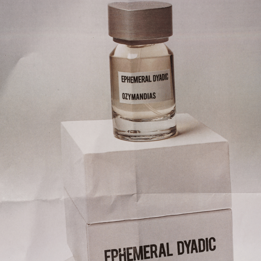 OZYMANDIAS Ephemeral Dyadic scent amor Nischenduft Flakon auf Box aus Papier
