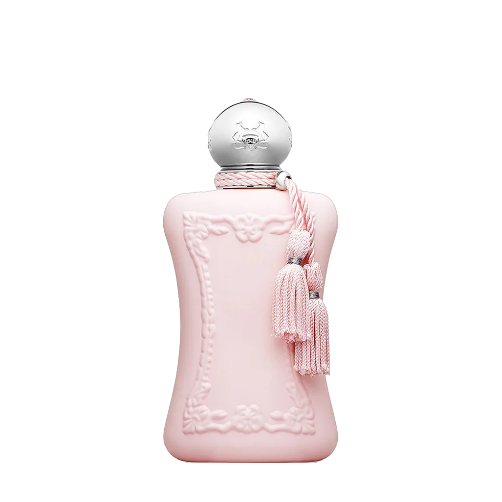 Freigestellter Flakon von Parfums de Marly Delina Eau de Parfum – ein Symbol femininer Eleganz und Duftkunst – jetzt bei scent amor entdecken