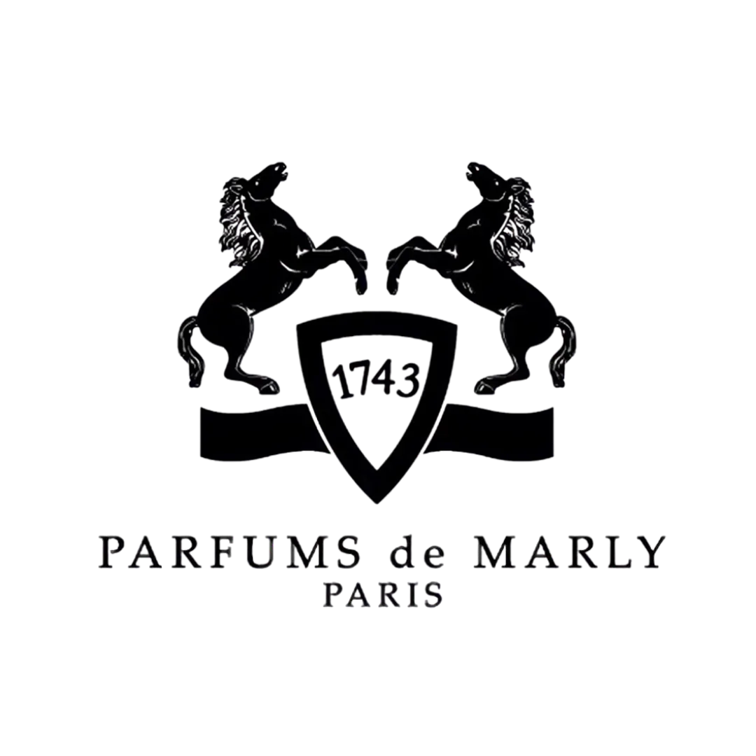 Logo der Marke Parfums de Marly – ein Zeichen für exquisite Duftkreationen und königliche Inspiration – entdecke die Welt der Nischendüfte bei scent amor
