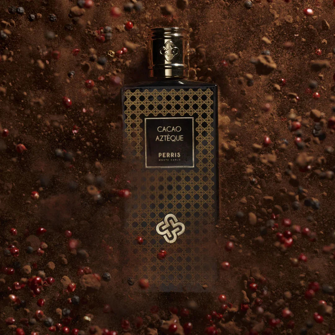 Perris Monte Carlo CACAO AZTÈQUE Eau de Parfum Mood Flakon Schokolade mit Pfefferbeeren scent amor